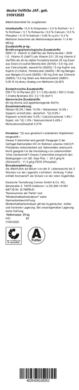 deuka VoMiGo JAF, 25 kg