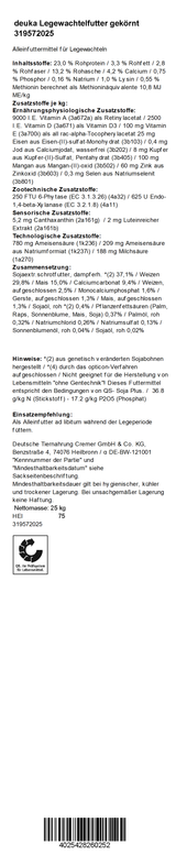 deuka Legewachtelfutter