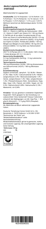 deuka Legewachtelfutter