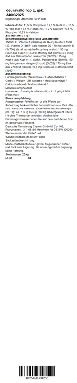 deukavallo Top E, 25 kg