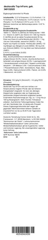 deukavallo Top InForm, 25 kg