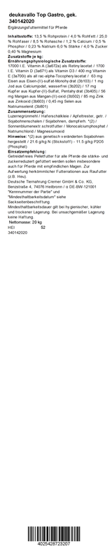 deukavallo Top Gastro, 20 kg