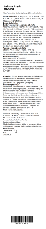 deukanin fit Kräuter & Petersilie, 25 kg
