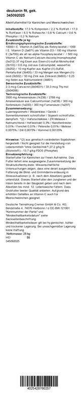 deukanin fit Kräuter & Petersilie, 25 kg
