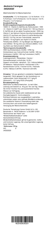 deukavia Carangas, 20 kg