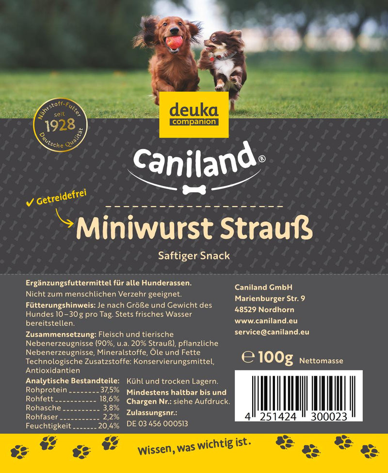 caniland Miniwurst Strauß | 10er Sparpaket