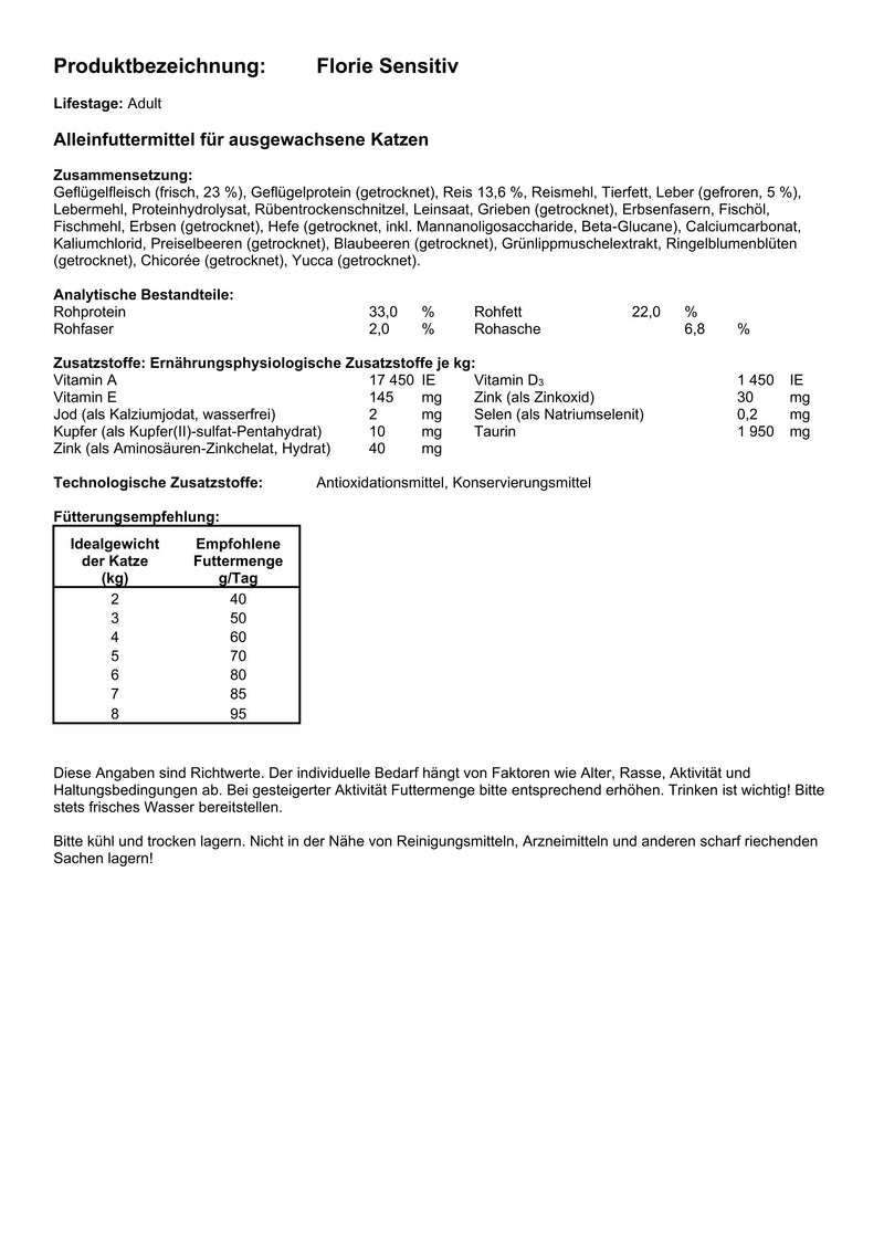 FLORIE Sensitiv