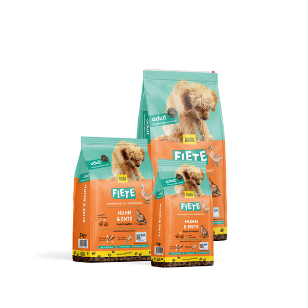 FIETE Adult Huhn & Ente | 4 x 3 kg Sparpaket