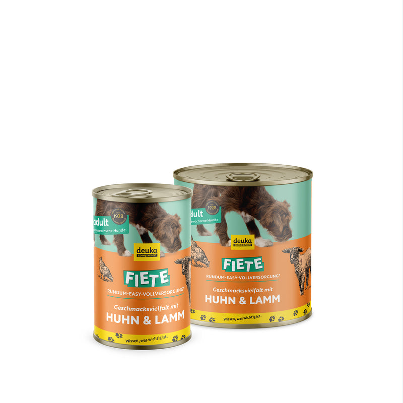 FIETE Geschmacksvielfalt mit Huhn & Lamm | Sixpack