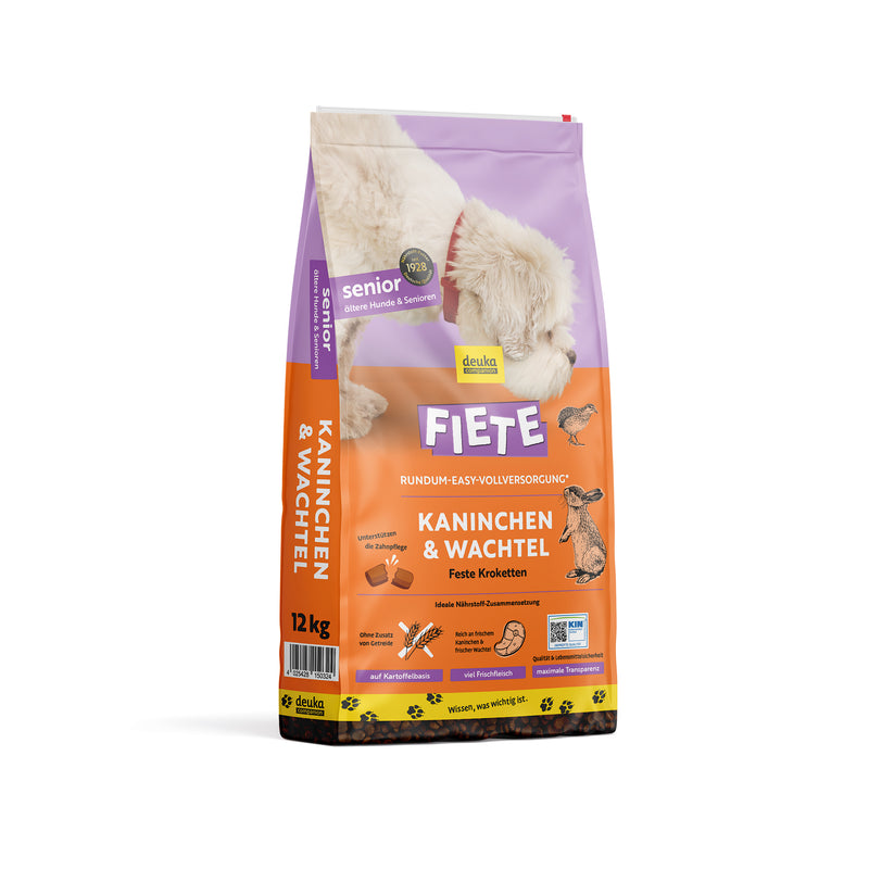 Fiete Senior Kaninchen & Wachtel