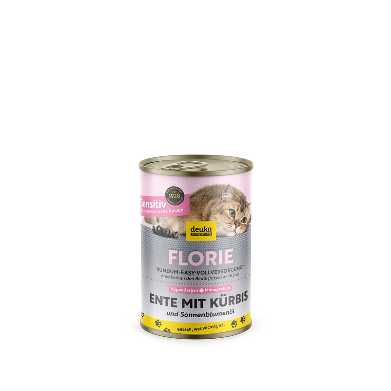 FLORIE Sensitiv Ente mit Kürbis, 6 x 400 g