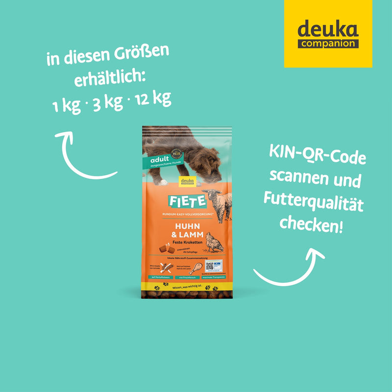 Fiete Adult Huhn & Lamm | 4 x 3 kg Sparpaket