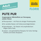7 € sparen: FLORIE Adult Pute, 6 x 400 g