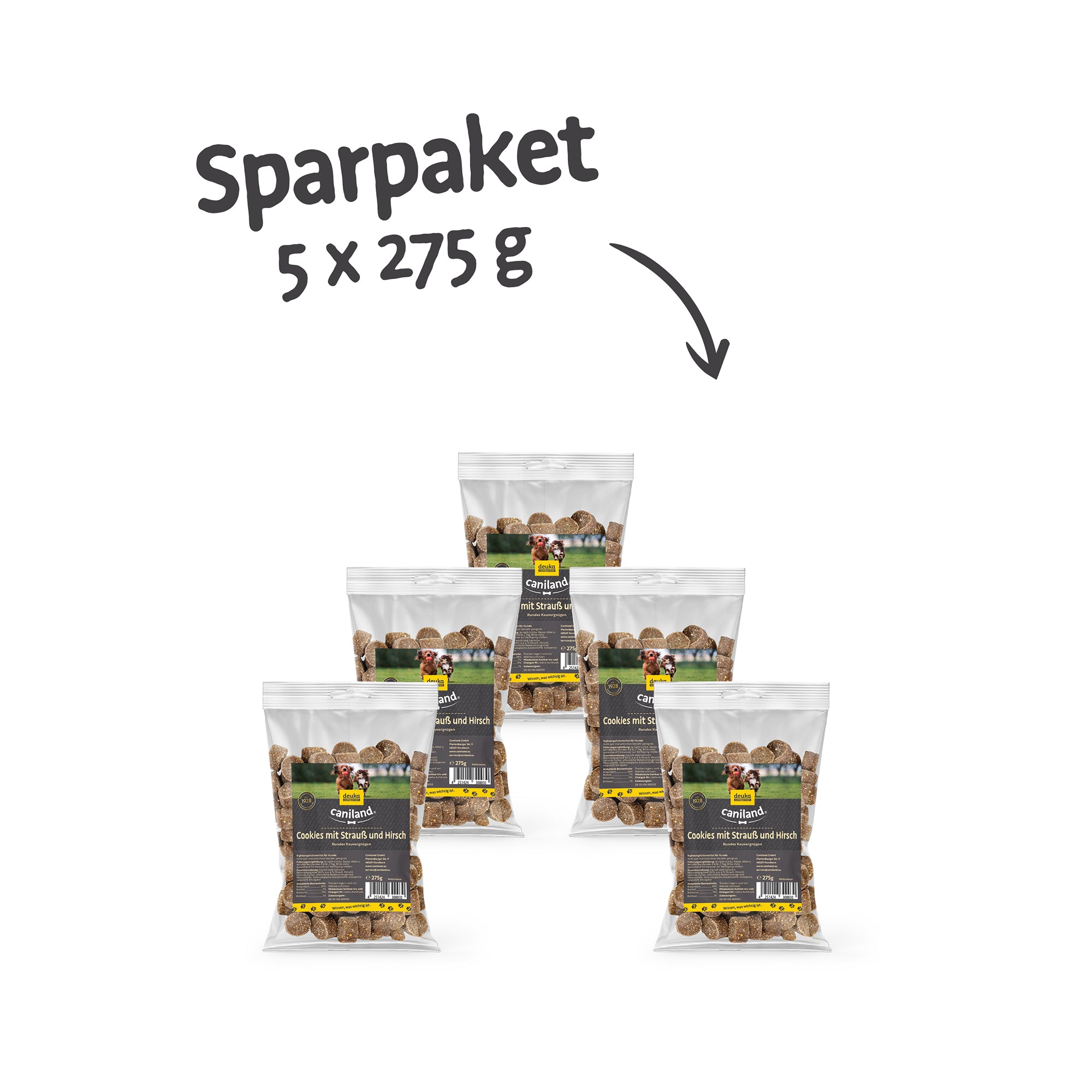 caniland Cookies Strauß und Hirsch