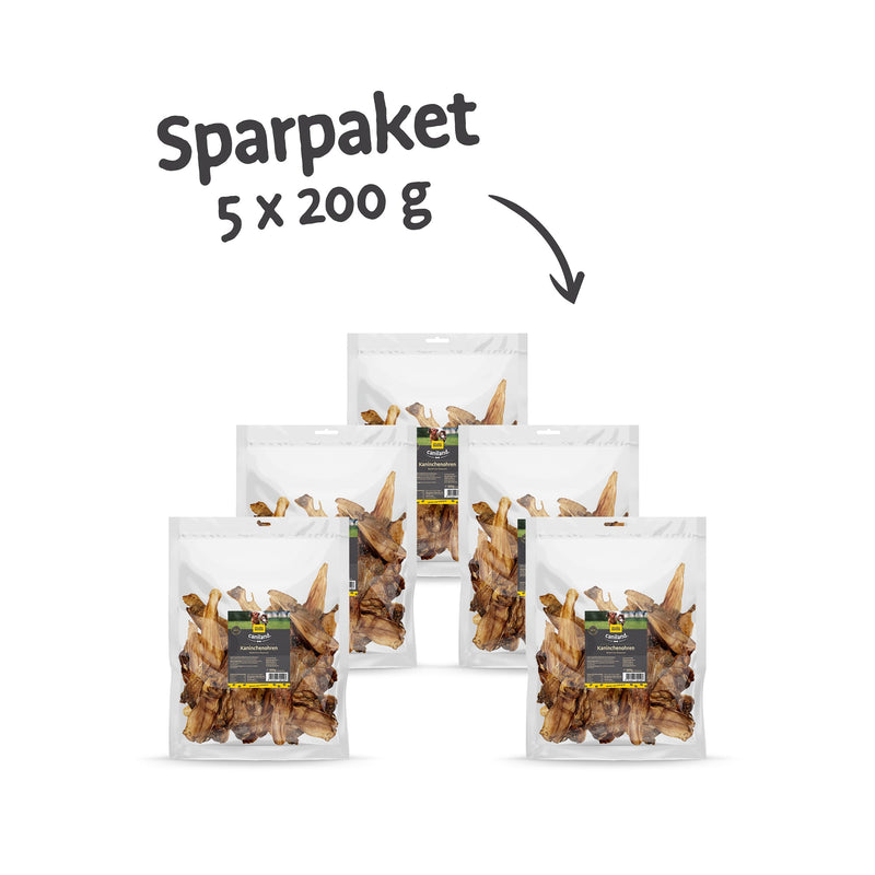 caniland Kaninchenohren | 5er Sparpaket