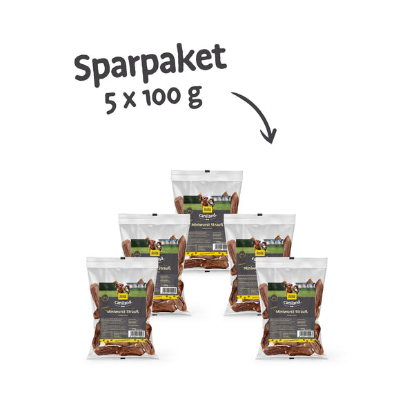 caniland Miniwurst Strauß | 5er Sparpaket