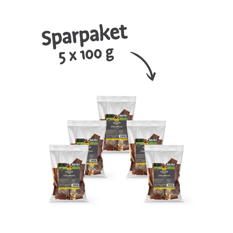 caniland Schlundfleisch vom Freilandrind | 5er Sparpaket
