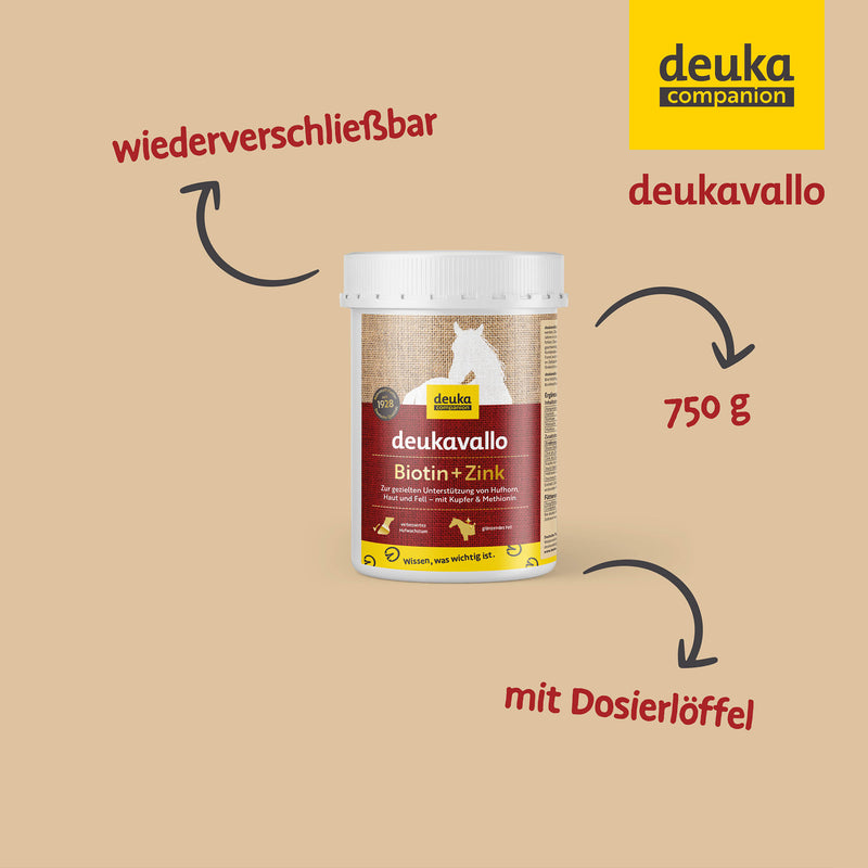 deukavallo Biotin + Zink, 0,75 kg Dose