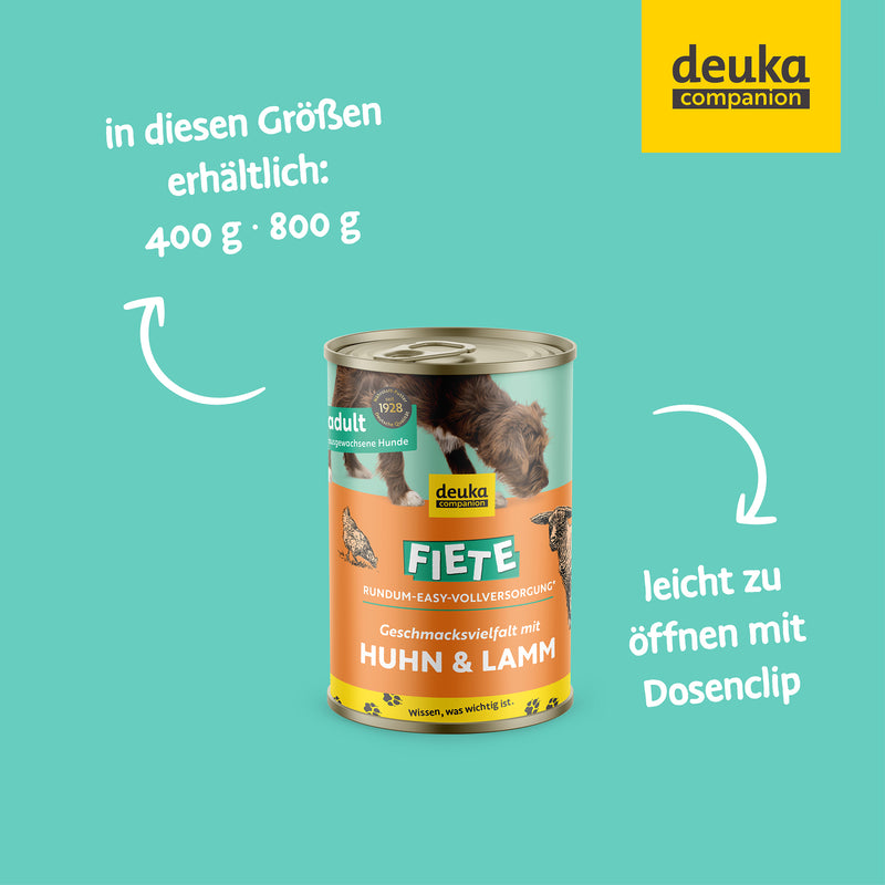 Fiete Geschmacksvielfalt mit Huhn & Lamm | Sixpack